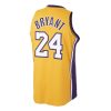 MITCHELL & NESS LOS ANGELES LAKERS KOBE BRYANT 09-10' #24 AUTHENTIC JERSEY YELLOW