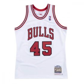   MITCHELL & NESS NBA CHICAGO BULLS MICHAEL JORDAN AUTHENTIC JERSEY WHITE