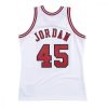 MITCHELL & NESS NBA CHICAGO BULLS MICHAEL JORDAN AUTHENTIC JERSEY WHITE
