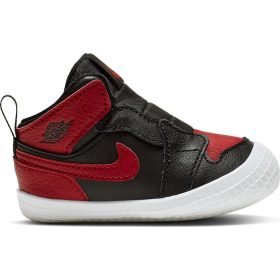 JORDAN 1 CRIB BOOTIE BLACK/VARSITY RED-WHITE