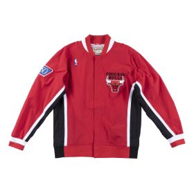   MITCHELL & NESS CHICAGO BULLS 96' AUTHENTIC WARM UP JACKET RED