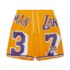 Mitchell & Ness NBA Maxxed Out Fashion Shorts Los Angeles Lakers Dennis Rodman Yellow