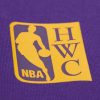 Mitchell & Ness NBA Team Origins Fleece Pants Vintage Logo Los Angeles Lakers Purple XXL