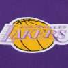 Mitchell & Ness NBA Team Origins Fleece Pants Vintage Logo Los Angeles Lakers Purple XXL