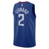 NIKE X NBA KAWHI LEONARD LOS ANGELES CLIPPERS SWINGMAN JERSEY ICON 20 RUSH BLUE/WHITE/LEONARD KAWHI