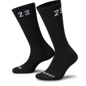 JORDAN ESSENTIALS SOCKS 3PR BLACK/WHITE
