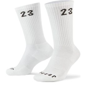 JORDAN ESSENTIALS SOCKS 3PR WHITE/BLACK