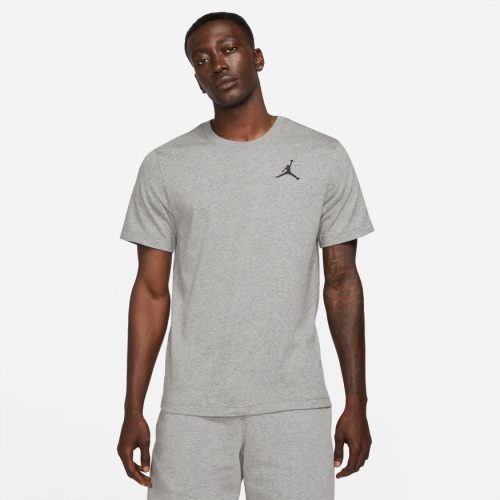 Jordan M J Jumpman EMB SS Crew Carbon Heather/Black