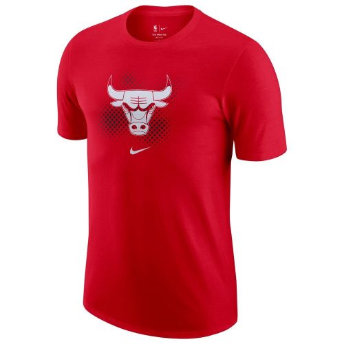 NIKE CHICAGO BULLS DRI-FIT ESSENTIALS FTPK LOGO TEE UNIVERSITY RED