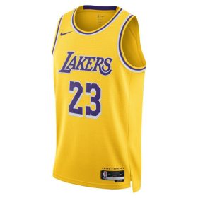   Nike Dri-FIT Los Angeles Lakers LeBron James Icon Edition 2022/23 Swingman Jersey Yellow