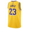 Nike Dri-FIT Los Angeles Lakers LeBron James Icon Edition 2022/23 Swingman Jersey Yellow