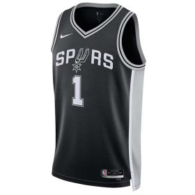   Nike Dri-FIT NBA San Antonio Spurs Victor Wembanyama Icon Edition 2022/23 Swingman Jersey Black