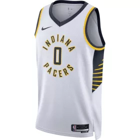   Nike NBA Indiana Pacers Tyrese Haliburton Association Edition Jersey White