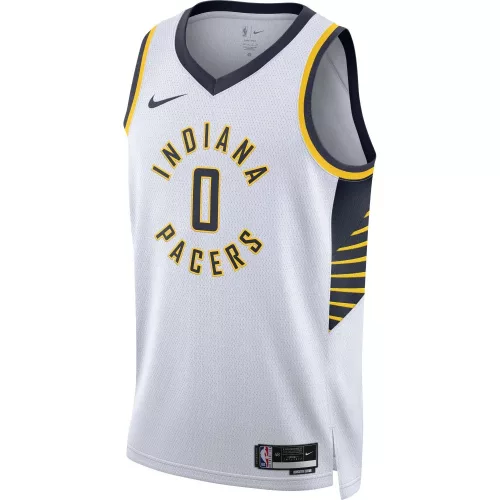 Nike NBA Indiana Pacers Tyrese Haliburton Association Edition Jersey White