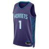 Jordan Dri-FIT NBA Charlotte Hornets Lamelo Ball Statement Edition 2022 Swingman Jersey Purple XL
