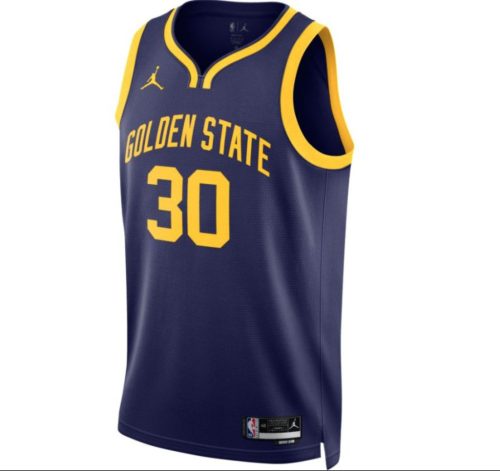 Jordan NBA Dri-FIT Golden State Warriors Stephen Curry Statement Edition 2022 Swingman Jersey Blue XXL