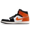 Jordan 1 Mid Black Toe Starfish Starfish/White/Sail/Black 41