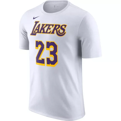 Nike NBA Los Angeles Lakers Lebron James Icon NN Tee White XXL