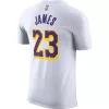Nike NBA Los Angeles Lakers Lebron James Icon NN Tee White XXL