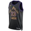 Nike Dri-FIT NBA LeBron James Los Angeles Lakers City Edition Swingman Jersey Black
