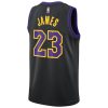 Nike Dri-FIT NBA LeBron James Los Angeles Lakers City Edition Swingman Jersey Black