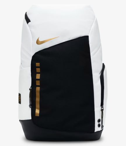 Nike Hoops Elite Backpack (32L) White/Black/Metallic Gold ONE