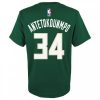 Nike NBA Milwaukee Bucks Antetokounmpo Giannis Flat Replica N&N SS Tee Green M