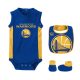 Nike NBA Golden State Warriors Overtime Creeper Bib & Bootie Blue 12M