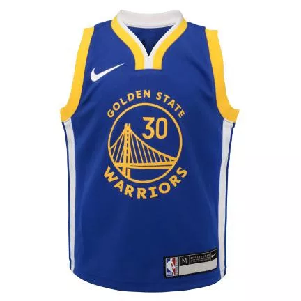 Nike Golden State Warriors Curry Stephen Replica Icon Road Jersey -Play Blue