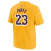 NIKE NBA LOS ANGELES LAKERS LEBRON JAMES BOYS ICON N&N TEE AMARILLO L