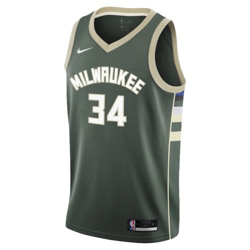 Nike NBA Milwaukee Bucks Antetokounmpo Giannis Swingman Icon Jersey Player Green