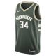 Nike NBA Milwaukee Bucks Antetokounmpo Giannis Swingman Icon Jersey Player Green M