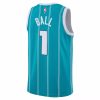 Nike NBA Charlotte Hornets Ball Lamelo Swingman Icon Jersey Player Blue