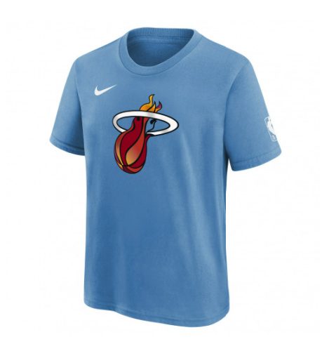 Nike NBA Miami Heat Nk Essential Mixtape Logo SS T Blue L