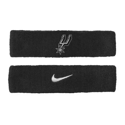 Nike NBA San Antonio Spurs Single Solid Team Logo Headband Junior Black