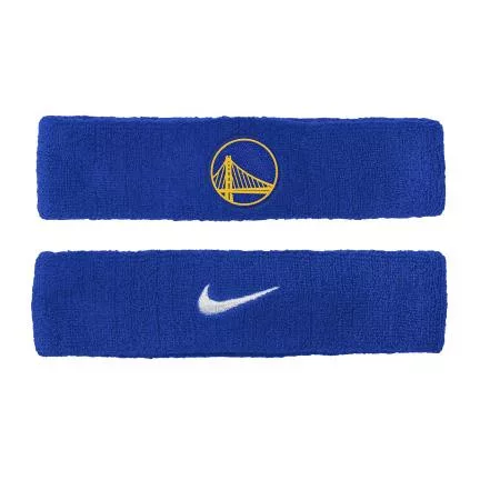 Nike NBA Golden State Warriors Single Solid Team Logo Headband Junior Blue