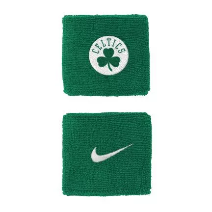 Nike NBA Boston Celtics Solid Team Logo Wristbands Junior Green