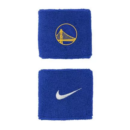 Nike NBA Golden State Warriors Solid Team Logo Wristbands Junior Blue