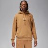 Jordan Flight Fleece Washed Pullover Hoodie Legend Dark Brown