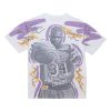 Mitchell & Ness NBA Showstopper Ss Player Tee Vintage Logo ALL-STAR (NBA) Shaquille O'Neal White-Gold XXL