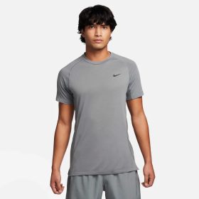   Nike Flex Rep Men's Dri-FIT Short-sleeve Fitness Top Smoke Grey/Black