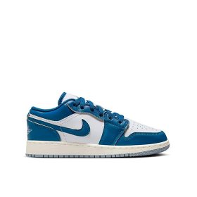   Air Jordan 1 Low SE (GS) White/Industrial Blue-Blue Grey-Sail