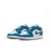 Air Jordan 1 Low SE (GS) White/Industrial Blue-Blue Grey-Sail