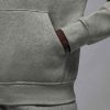 Jordan Brooklyn Fleece Pullover Hoodie Grey Heather/White
