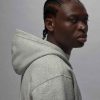 Jordan Brooklyn Fleece Pullover Hoodie Grey Heather/White