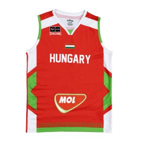  Hunbasket 2026 Férfi Válogatott Hivatalos mérkőzés mez piros