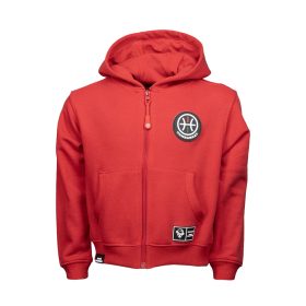 Hunbasket Hoodie, zipp gyerek Piros