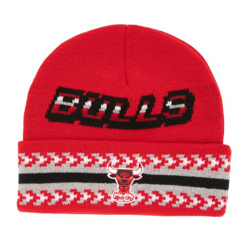MITCHELL & NESS CHICAGO BULLS NBA GAME ON KNIT HWC RED