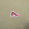 Jordan Brand Sneaker Patch T-Shirt Medium Khaki/Black XXL