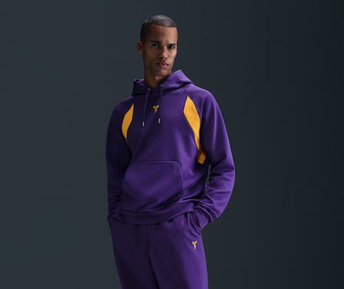 Nike Kobe Therma-FIT Pullover Hoodie Court Purple/University Gold L